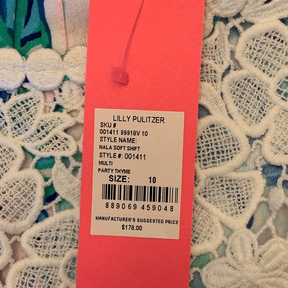 NWT Lilly Pulitzer “Nala” Soft Shift Dress Size 10 – Resort Chic / Classic Lilly - Picture 6 of 11